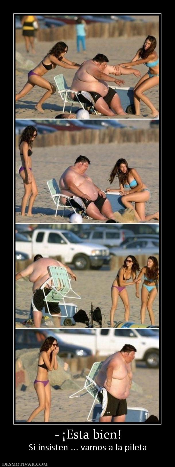 - ¡Esta bien! Si insisten ... vamos a la pileta