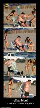 - ¡Esta bien! Si insisten ... vamos a la pileta