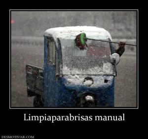 Limpiaparabrisas manual