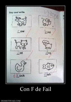 Con F de Fail