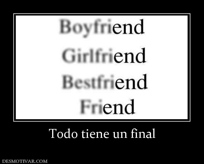 Todo tiene un final