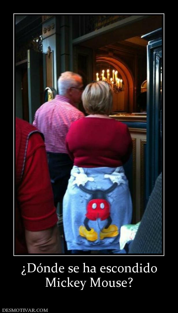 ¿Dónde se ha escondido Mickey Mouse?
