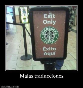 Malas traducciones
