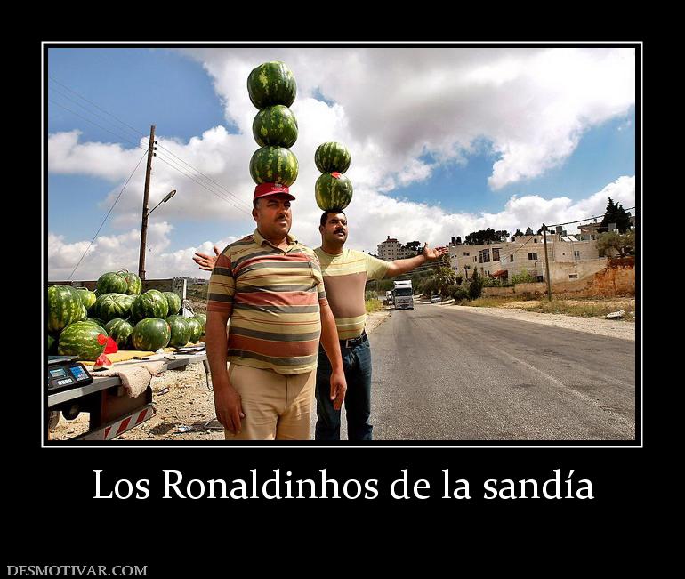 Los Ronaldinhos de la sandía
