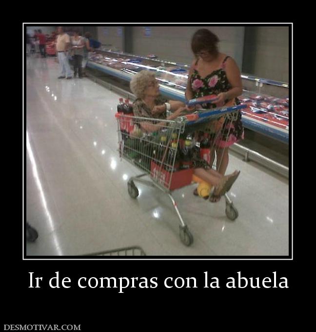 Ir de compras con la abuela