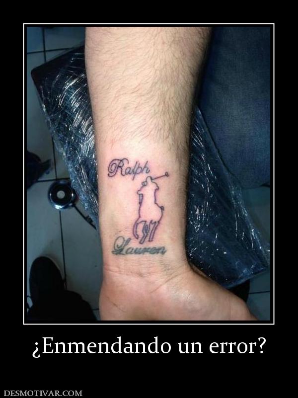 ¿Enmendando un error?