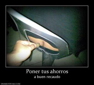 Poner tus ahorros a buen recaudo