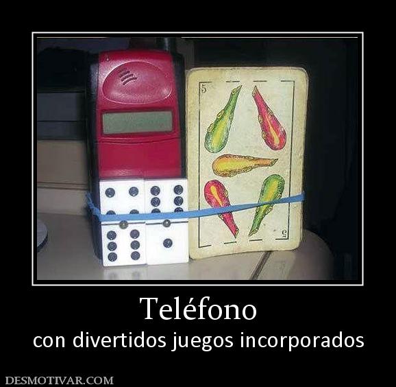 Teléfono con divertidos juegos incorporados
