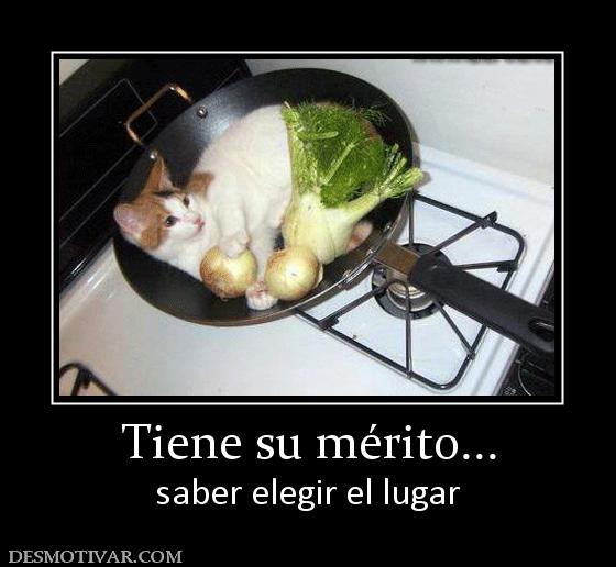 Tiene su mérito... saber elegir el lugar