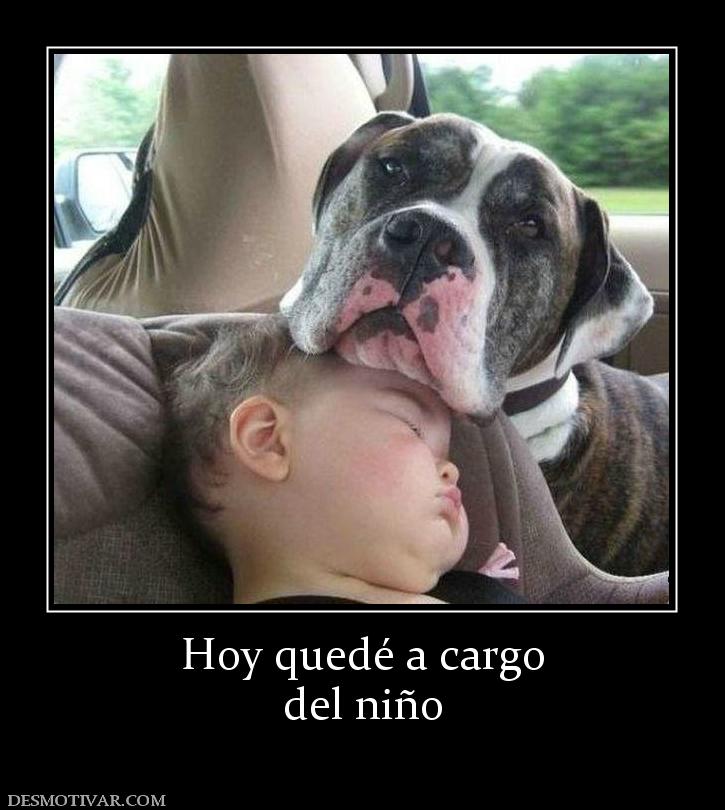 Hoy quedé a cargo del niño