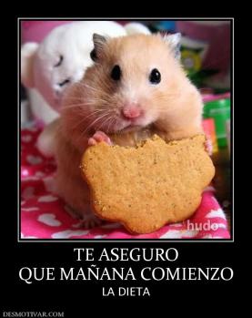 TE ASEGURO QUE MAÑANA COMIENZO  LA DIETA