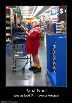 Papá Noel con su look Primavera-Verano