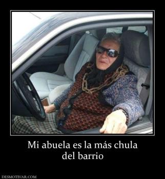 Mi abuela es la más chula del barrio