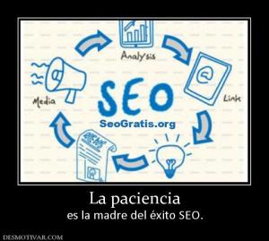 La paciencia es la madre del éxito SEO.
