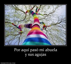 Por aquí pasó mi abuela y sus agujas