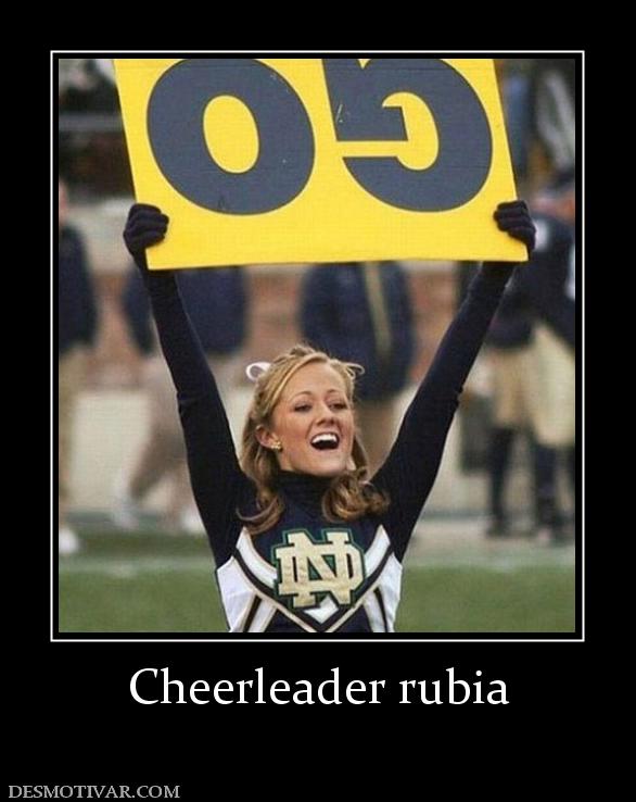 Cheerleader rubia