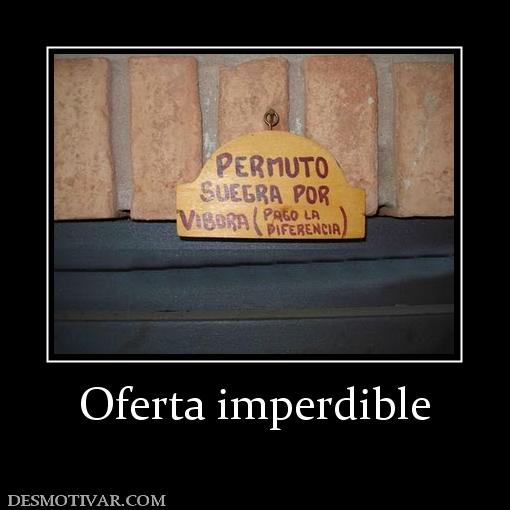 Oferta imperdible