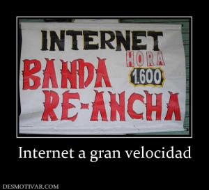 Internet a gran velocidad