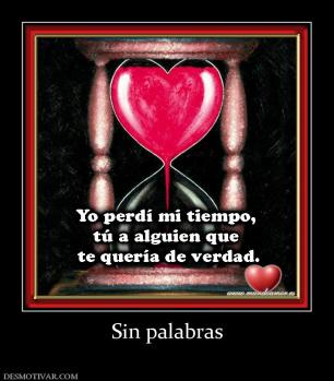 Sin palabras