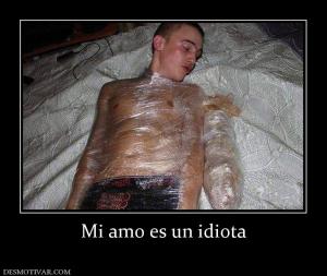Mi amo es un idiota