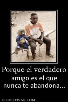 Porque el verdadero amigo es el que nunca te abandona...