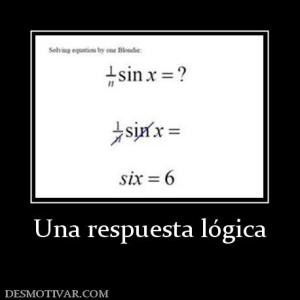 Una respuesta lógica