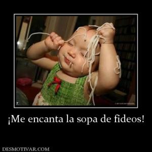 ¡Me encanta la sopa de fideos!