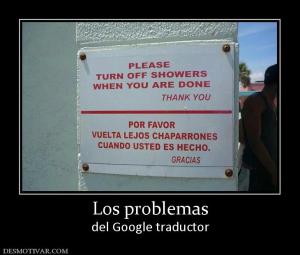 Los problemas del Google traductor