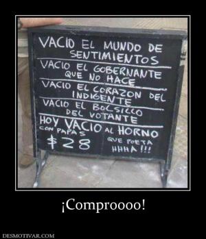 ¡Comproooo!