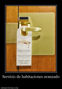 Servicio de habitaciones avanzado