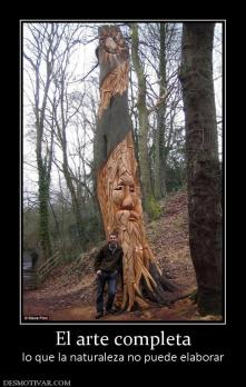 El arte completa lo que la naturaleza no puede elaborar