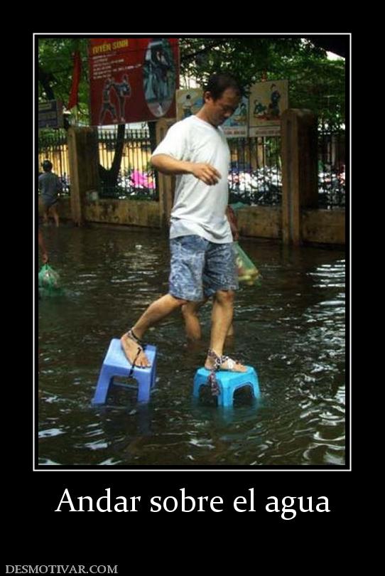 Andar sobre el agua
