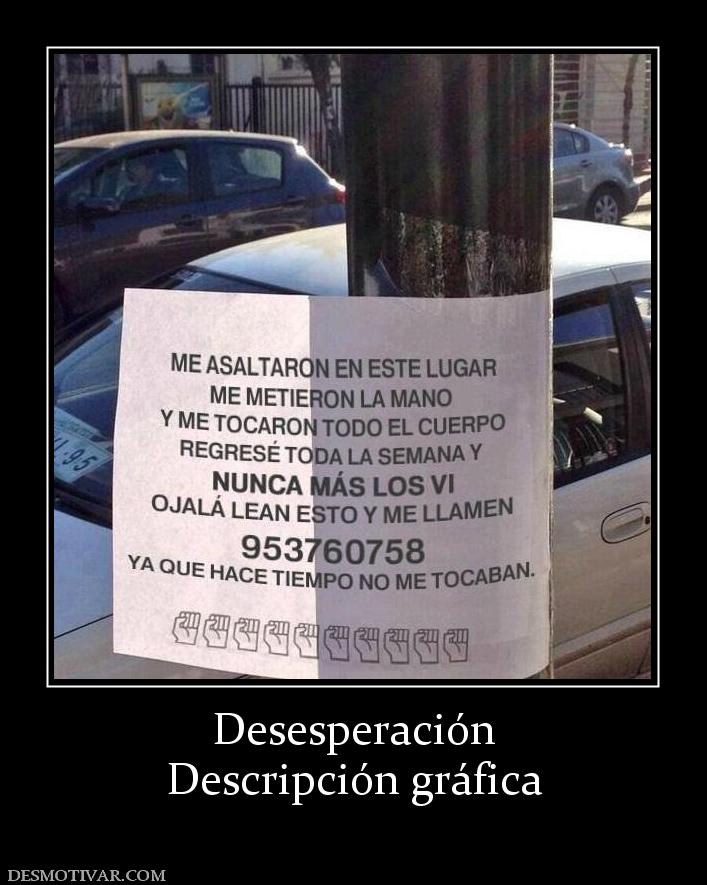 Desesperación Descripción gráfica