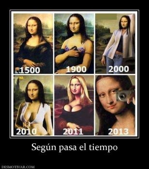 Según pasa el tiempo