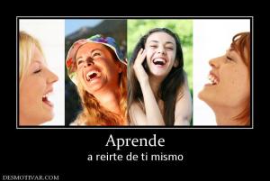 Aprende a reirte de ti mismo
