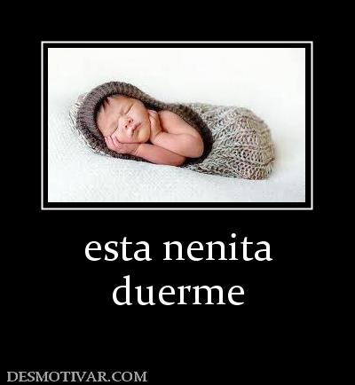 esta nenita duerme