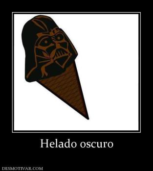 Helado oscuro