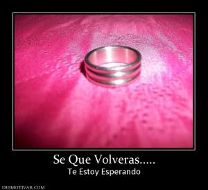 Se Que Volveras..... Te Estoy Esperando