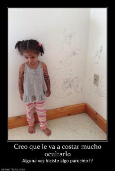 Creo que le va a costar mucho ocultarlo Alguna vez hiciste algo parecido??