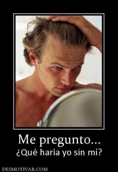 Me pregunto... ¿Qué haría yo sin mí?