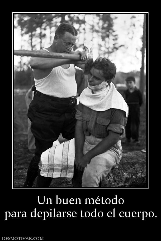 Un buen método para depilarse todo el cuerpo.
