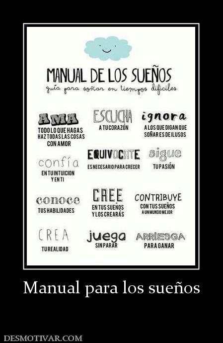 Manual para los sueños