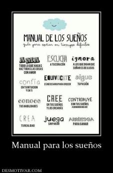 Manual para los sueños
