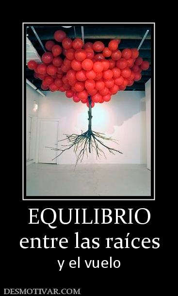 EQUILIBRIO entre las raíces y el vuelo