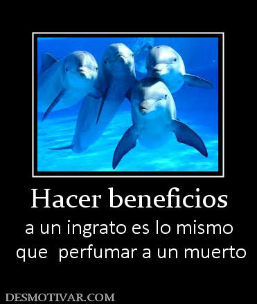 Hacer beneficios a un ingrato es lo mismo  que  perfumar a un muerto