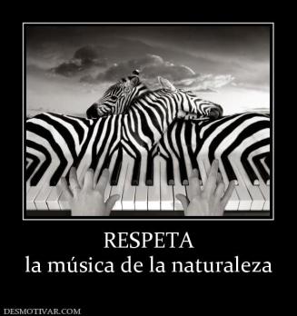 RESPETA la música de la naturaleza
