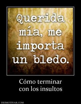 Cómo terminar con los insultos