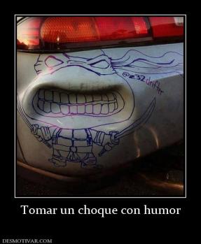 Tomar un choque con humor