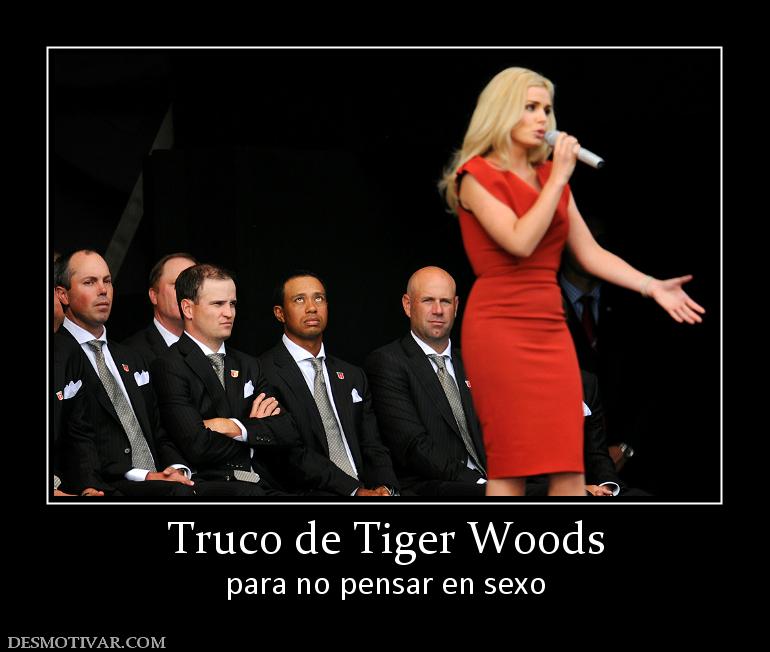 Truco de Tiger Woods para no pensar en sexo