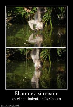 El amor a si mismo es el sentimiento más sincero